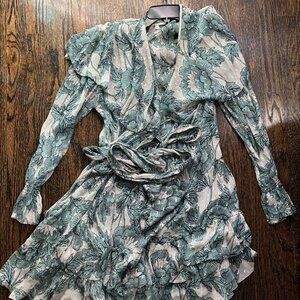 DVF gauzy wrap dress (M)